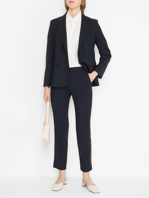 Укороченные брюки из шерсти Weekend Max Mara - МодельОбщийВид