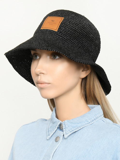 Плетеная шляпа с логотипом Weekend Max Mara - МодельОбщийВид