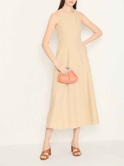 Сумка из кожи на ремне-цепочке Weekend Max Mara - МодельОбщийВид
