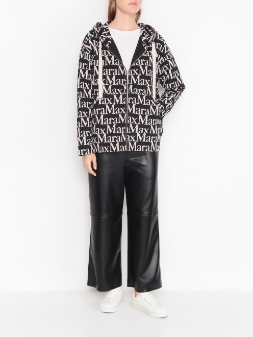 Толстовка из смешанного хлопка с логотипом Max Mara - МодельОбщийВид