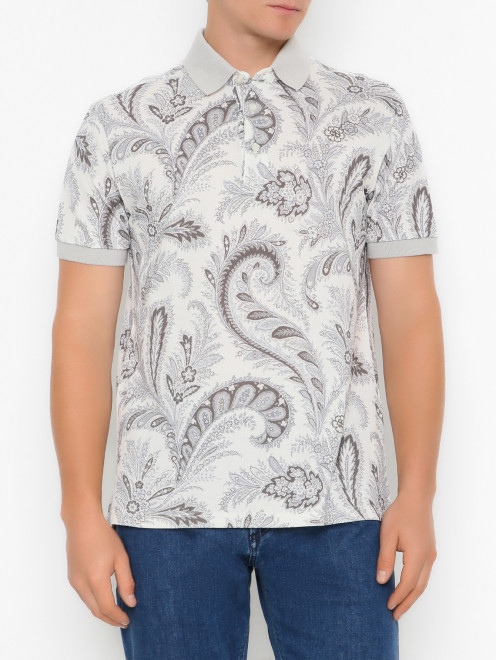 Хлопковое поло Etro - МодельВерхНиз