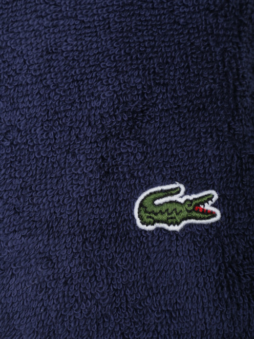 Махровый халат с вышивкой Lacoste - Деталь