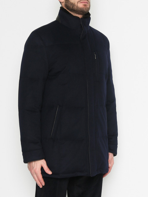 Куртка из кашемира на молнии Enrico mandelli - МодельВерхНиз
