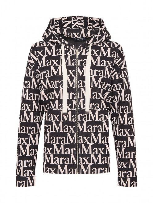 Толстовка из смешанного хлопка с логотипом Max Mara - Общий вид