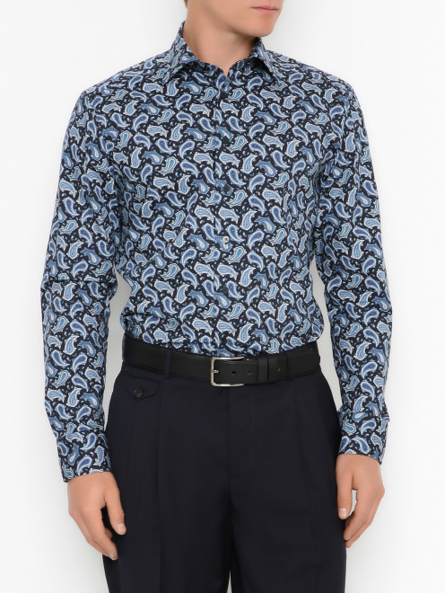 Рубашка с узором пейсли Etro - МодельВерхНиз
