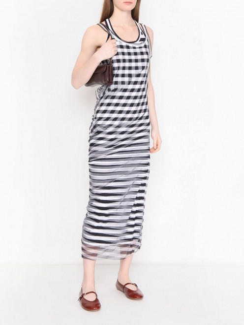 Платье-макси с узором Sportmax - МодельОбщийВид