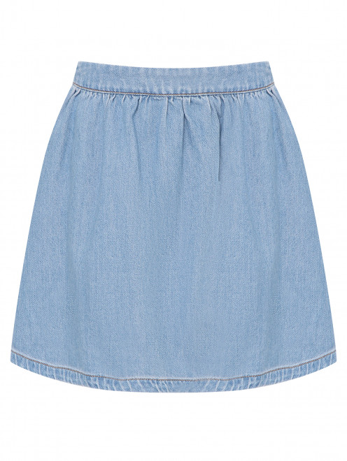Джинсовая юбка с логотипом Moschino - Общий вид
