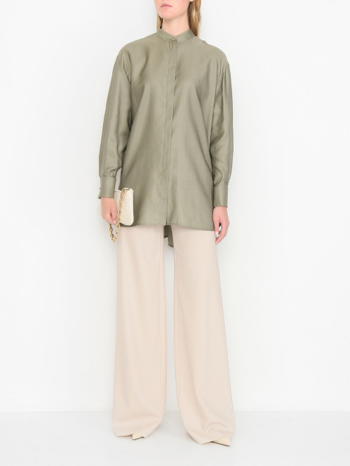 Удлиненная блуза из хлопка Max Mara - МодельОбщийВид