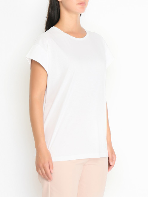 Базовая футболка из хлопка Marina Rinaldi - МодельВерхНиз