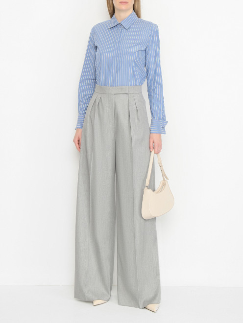 Широкие брюки из шерсти Max Mara - МодельОбщийВид