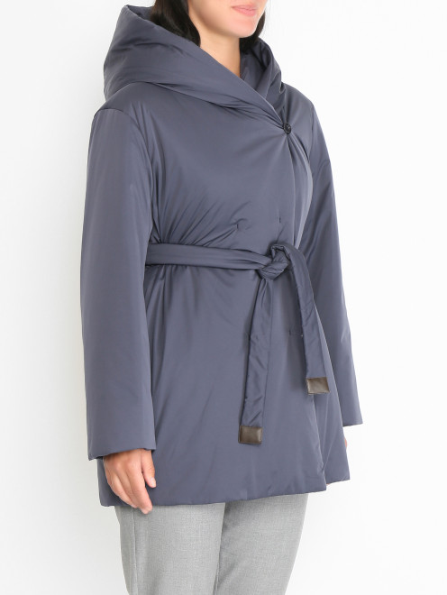 Куртка с поясом и капюшоном Marina Rinaldi - МодельВерхНиз