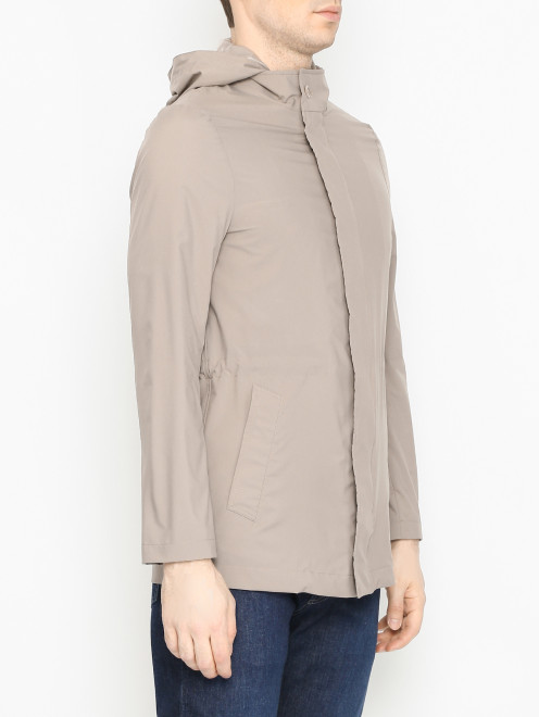Ветровка на скрытой кулиске с капюшоном Doriani Cashmere - МодельВерхНиз