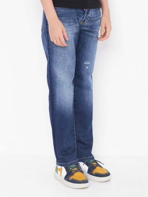 Прямые джинсы с разрезами Dsquared2 - МодельВерхНиз