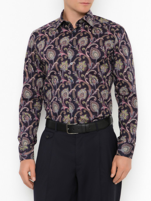 Рубашка с узором Etro - МодельВерхНиз