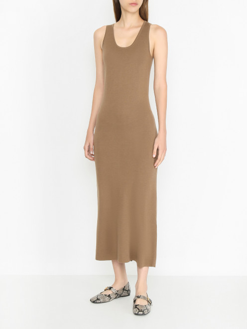 Трикотажное платье из шерсти Max Mara - МодельВерхНиз