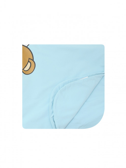Трикотажное одеяло с принтом Moschino - Общий вид