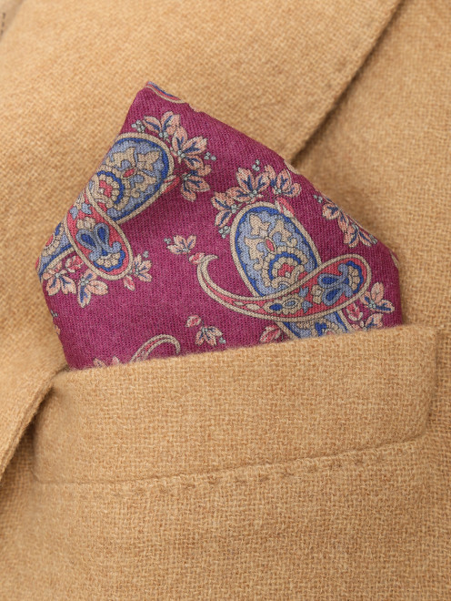 Платок карманный из шерсти с узором Eton - МодельОбщийВид