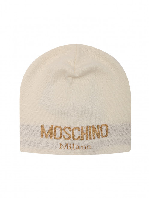 Шапка из смешанной шерсти с логотипом Moschino - Общий вид