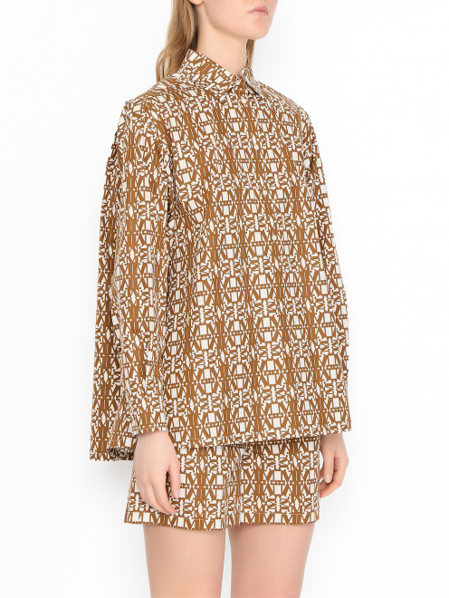 Блуза из хлопка Max Mara - МодельВерхНиз