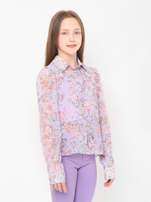 Блуза с цветочным узором PINKO - МодельВерхНиз