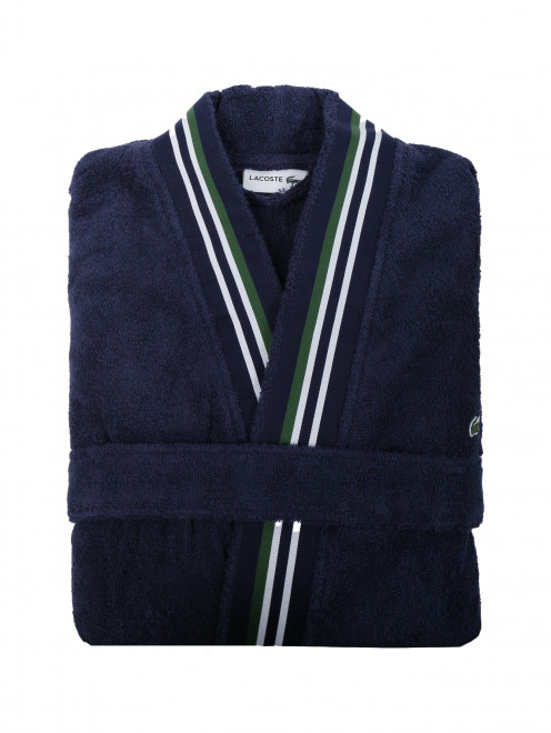 Банный халат из хлопка с поясом Lacoste - Общий вид