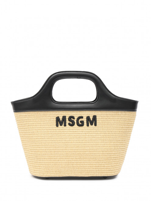 Комбинированная сумка с логотипом MSGM - Общий вид