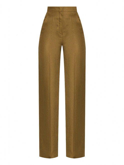 Прямые брюки из льна Max Mara - Общий вид