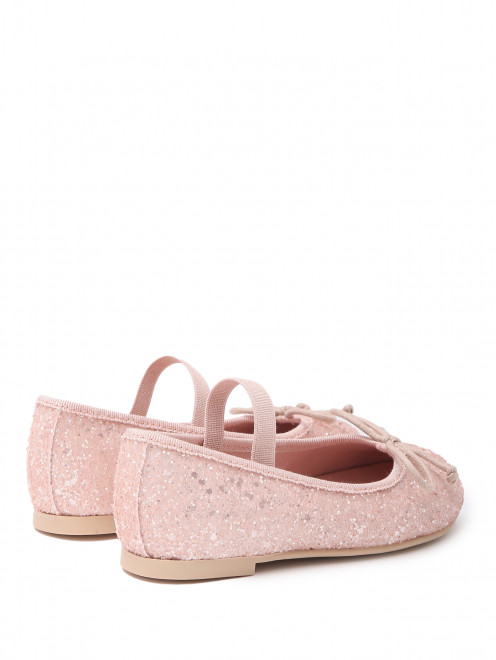 Туфли с пайетками декорированные бантом Pretty Ballerinas - Обтравка1