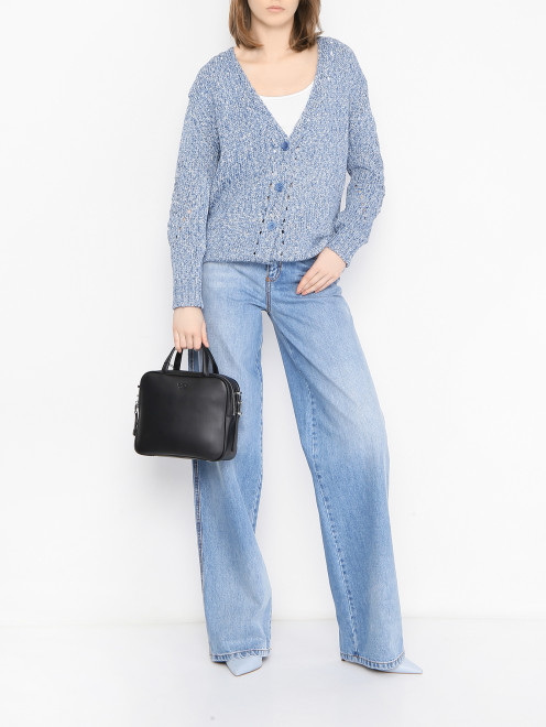 Сумка из кожи Weekend Max Mara - МодельОбщийВид