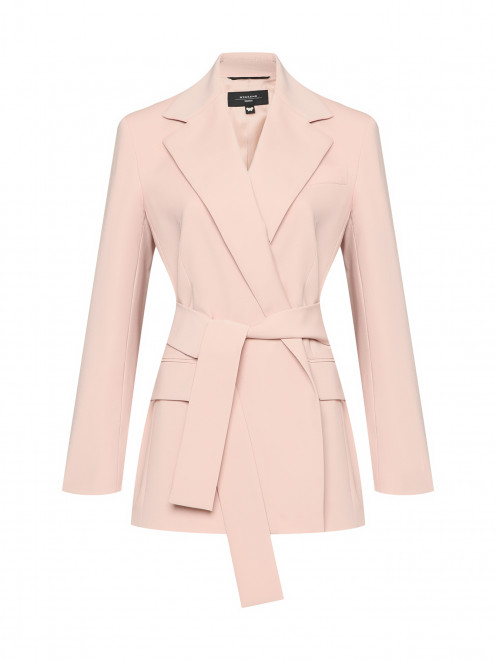 Жакет из шерсти с поясом Weekend Max Mara - Общий вид