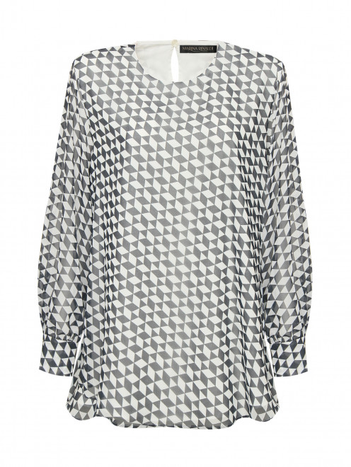 Блуза с графичным узором Marina Rinaldi - Общий вид