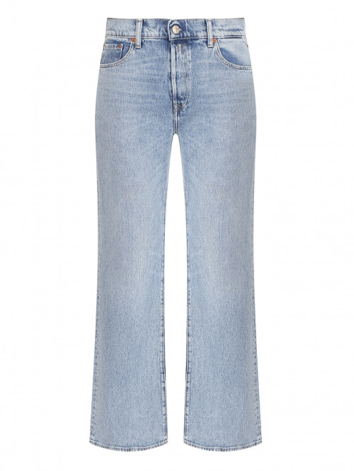 Широкие джинсы из светлого денима Replay - Общий вид
