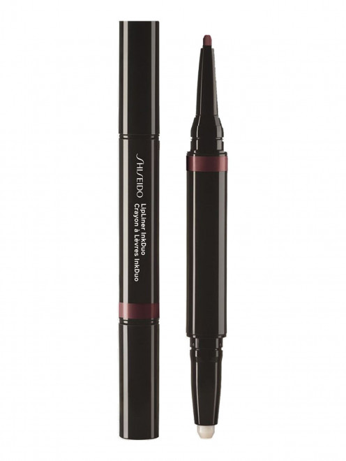 SHISEIDO Автоматический карандаш-праймер для губ InkDuo, 11 Plum, 0.2 г + 0.9 г  Shiseido - Общий вид