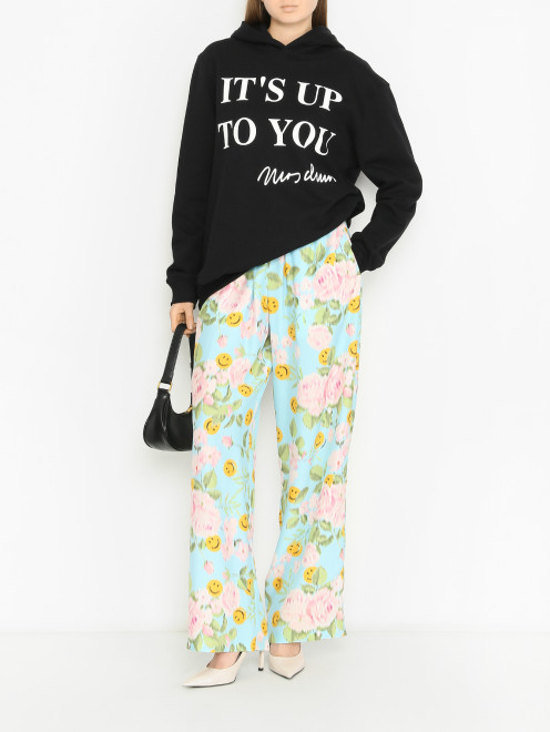 Брюки из шелка Moschino - МодельОбщийВид