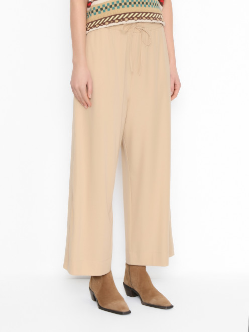 Трикотажные брюки на резинке Weekend Max Mara - МодельВерхНиз