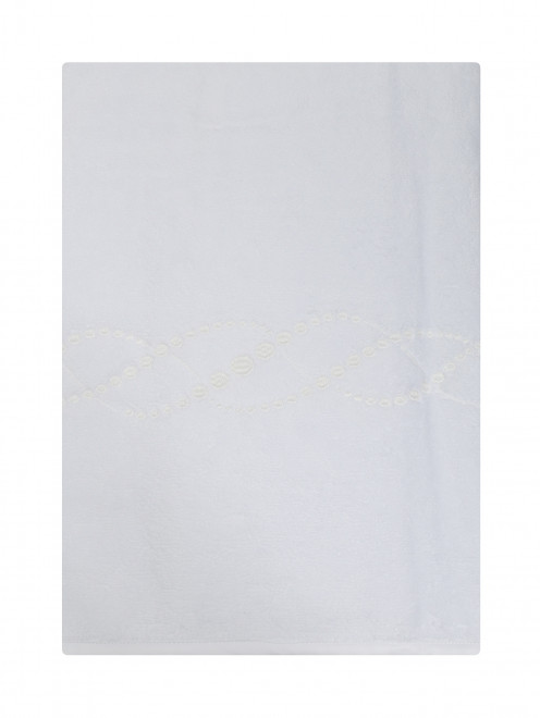 Полотенце из хлопковой махровой ткани с вышивкой 60 x 110 Frette - Обтравка1