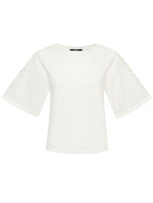Трикотажная блуза из хлопка Weekend Max Mara - Общий вид