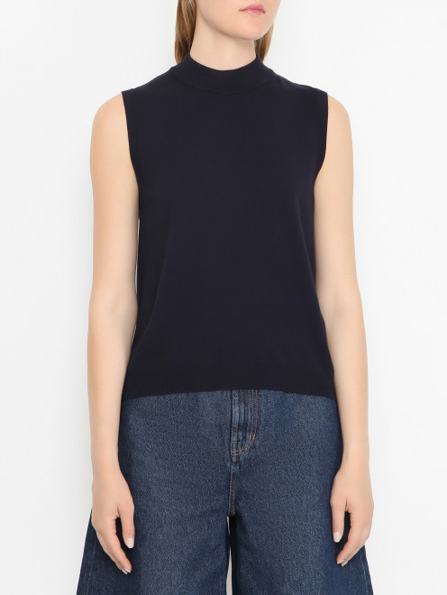 Трикотажный топ без рукавов Weekend Max Mara - МодельВерхНиз