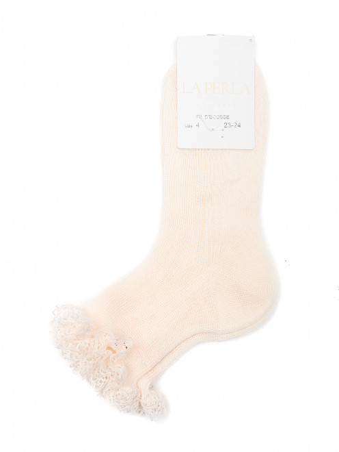Носки из хлопка с вышивкой La Perla - Общий вид