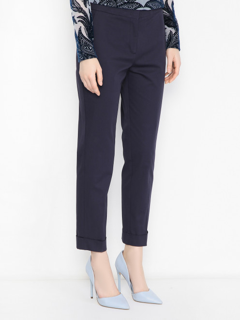 Базовые брюки из хлопка Etro - МодельВерхНиз