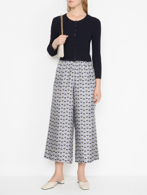 Укороченный кардиган на пуговицах Weekend Max Mara - МодельОбщийВид