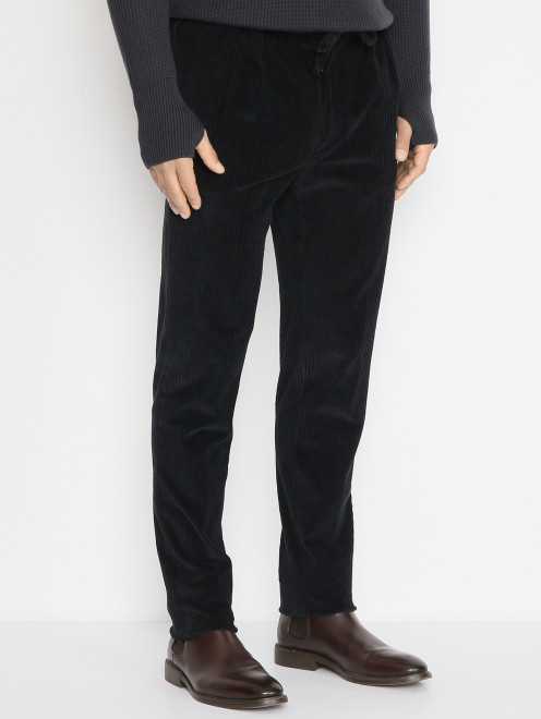 Вельветовые брюки из хлопка с карманами Gabriele Pasini - МодельВерхНиз