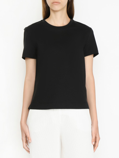 Базовая футболка из хлопка с логотипом Max Mara - МодельВерхНиз