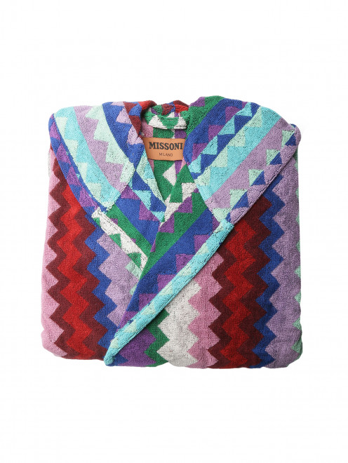 Халат с узором и капюшоном Missoni - Общий вид