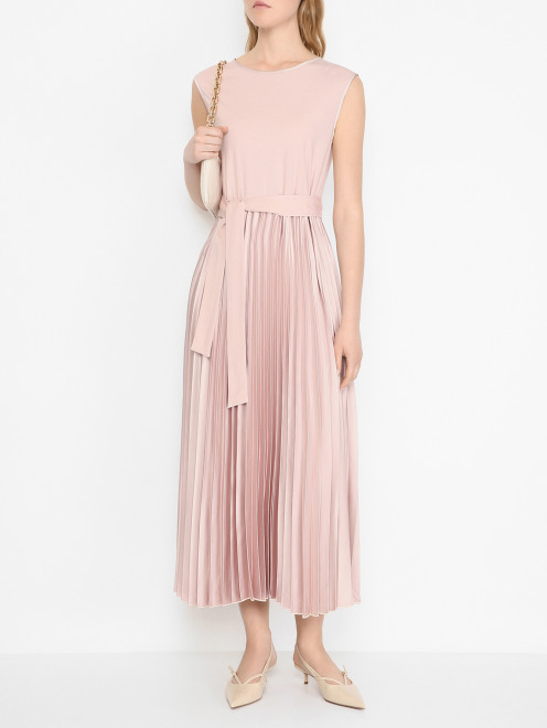 Платье-миди с юбкой гофрэ Weekend Max Mara - МодельОбщийВид