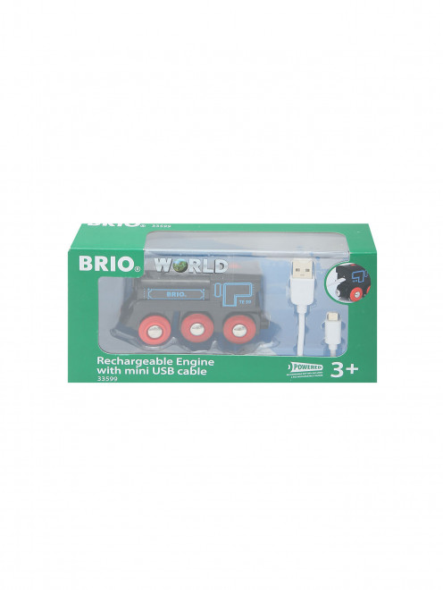 Подзаряжаемый ретро-паровоз с mini USB кабелем BRIO - Общий вид