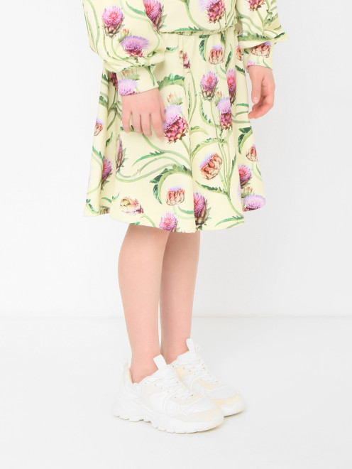 Трикотажная юбка с цветочным узором Molo - МодельВерхНиз