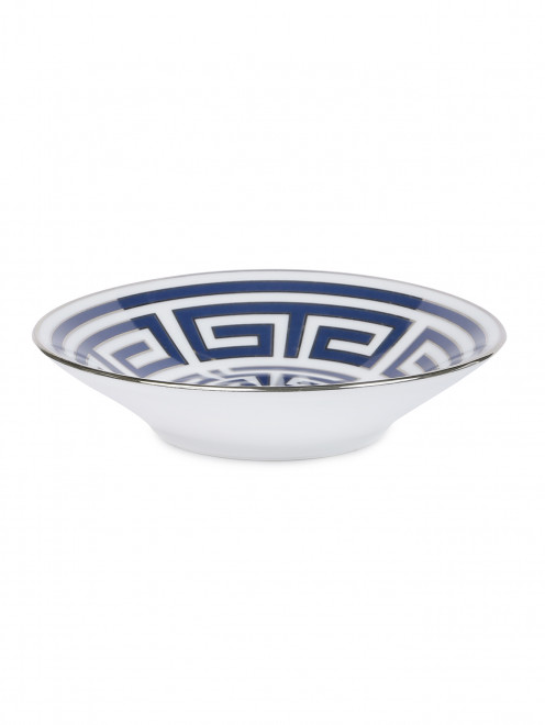 Блюдце кофейное из фарфора с орнаментом Ginori 1735 - Обтравка1