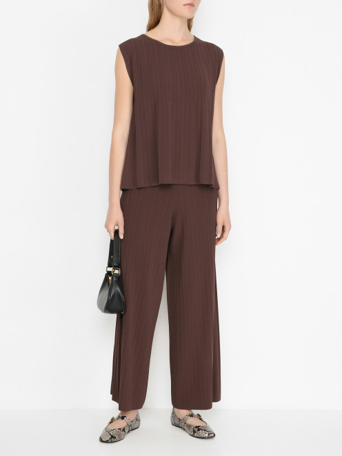 Трикотажный топ без рукавов Weekend Max Mara - МодельОбщийВид