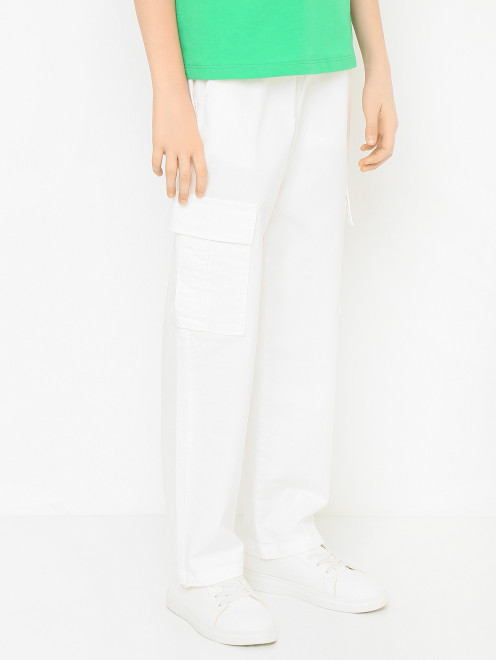 Прямые брюки с накладными карманами Dondup - МодельВерхНиз